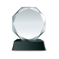 Crystal trophy