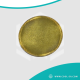 Round golden magnetic brooch with epoxy (customized printing)